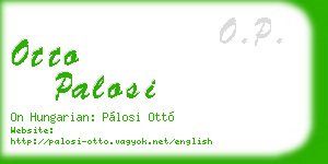 otto palosi business card